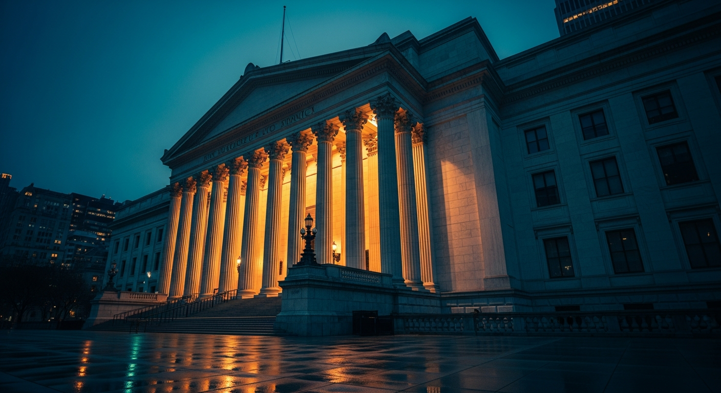 Los Angeles Courthouse at Night